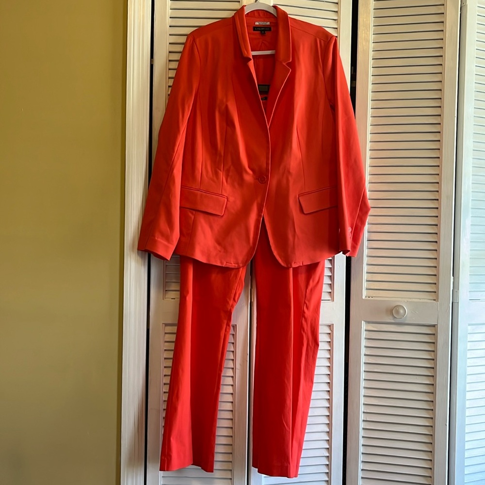 Lane Bryant Orange/Coral Blazer and Suit Set